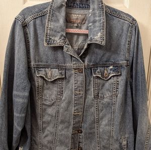 Torrid distressed jean jacket
